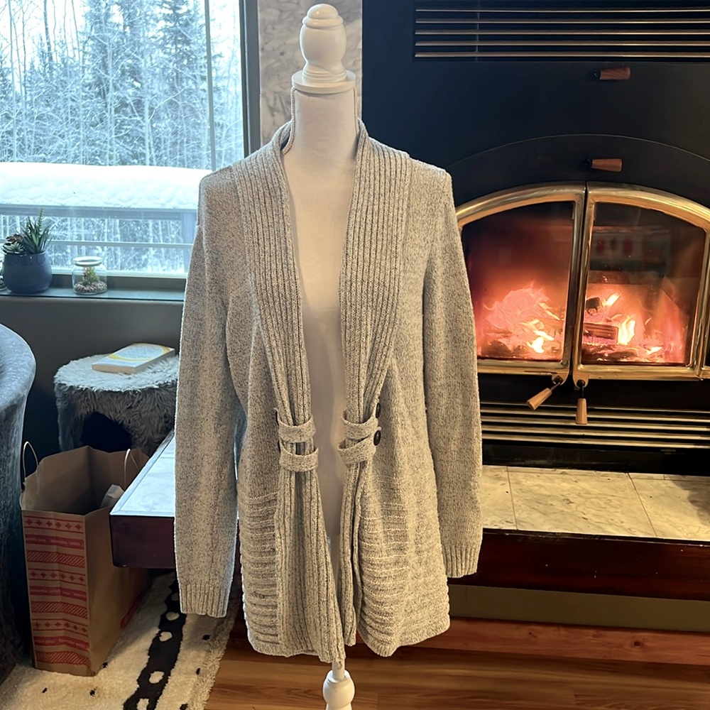 Cozy Shawl color Wrap Sweater